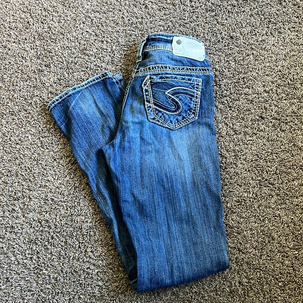 Silver Suki Jeans